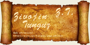 Živojin Tunguz vizit kartica